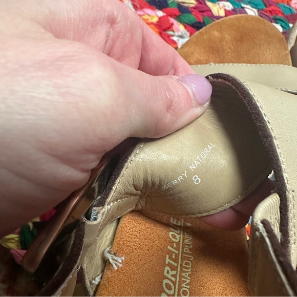 Donald J.Pliner Sport-i-Que Kerry Natural leather Wedge Women's Sandals Size 8 - Picture 11 of 14